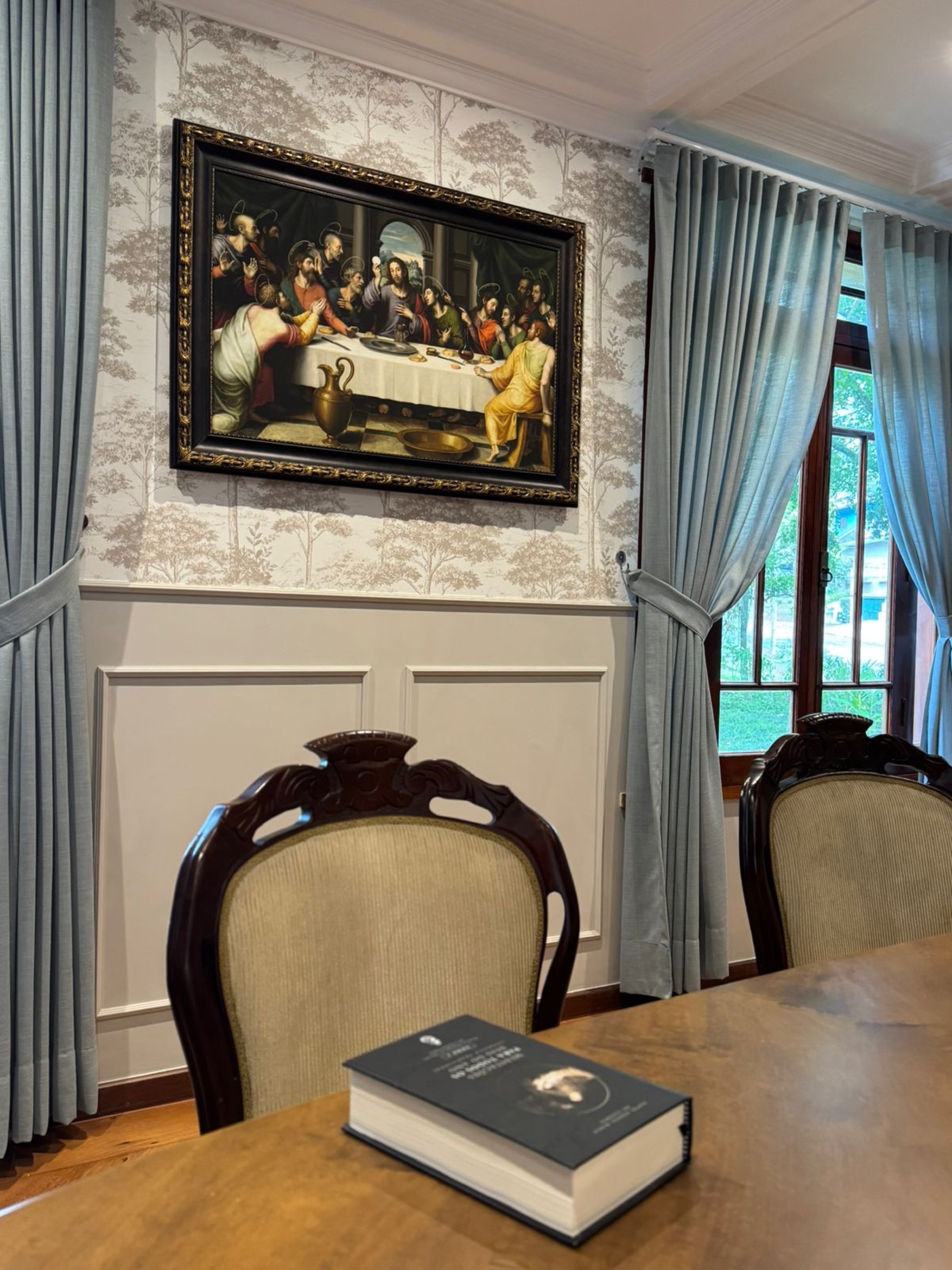 A Última Ceia em sala de jantar